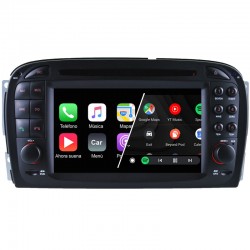 Mercedes SL R230 2001-2012 radio navigatie bluetooth android 12 draadloos apple carplay android auto overname bose