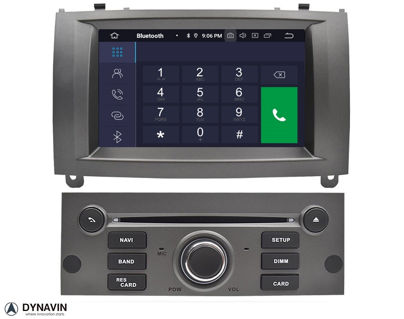 Navigatie Peugeot 407 2004-2011 dvd carkit android 13 usb apple carplay android auto