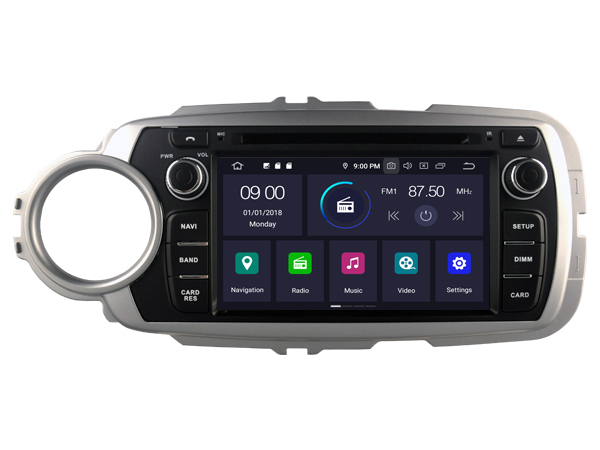 Navigatie toyota yaris dvd carkit android 12 draadloos apple carplay android auto