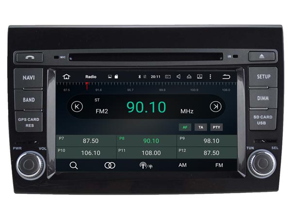 Navigatie fiat bravo 2007-2015 dvd carkit android 12 dvd usb apple carplay android auto