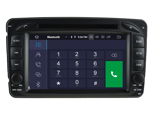 Mercedes C klasse 2000-2004 w203 navigatie dvd carkit android 10 usb dab+