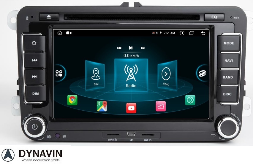Autoradio Navigatie Volkswagen rns 510 carkit android 13 draadloos carplay usb 64GB - kopie