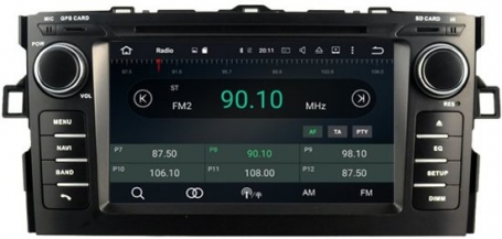 Navigatie Toyota auris 2007-2011 dvd carkit usb apple carplay android auto 