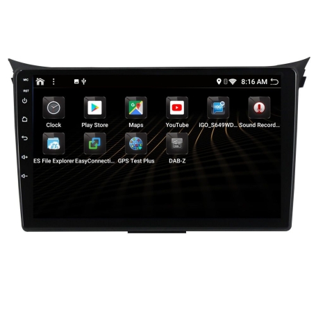 Navigatie Hyundai I30 2011-2016 android 12 carkit android auto apple carplay usb