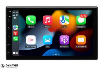 2 din navigatie 7 inch touchscreen android auto draadloos apple carplay
