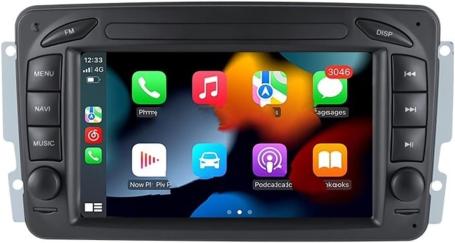 Mercedes C klasse 2000-2004 w203 navigatie dvd carkit android 13 apple carplay usb 64GB