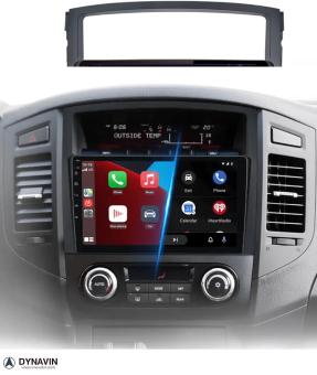 Navigatie Mitsubishi Pajero 4 V80 V90 2006-2014 carkit android 13 draadloos apple carplay