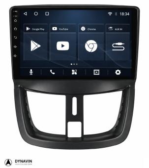 Peugeot 207 radio navigatie carkit android 14 draadloos apple carplay android auto usb 64GB
