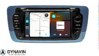 Seat Ibiza navigatie 2008-2015 dvd carkit android 15 usb 64 gb apple carplay android auto