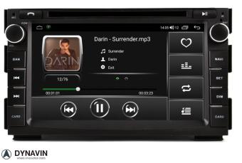 Kia Venga 2006-2012 navigatie dvd carkit android 14 usb apple carplay android auto