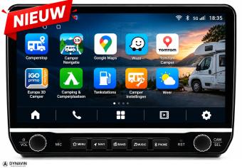 Fiat ducato camper navigatie 2006-2026 draadloo apple carplay android auto android 16