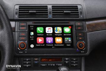 Dynavin BMW E46 / M3 radio navigatie apple carplay usb sd android carkit 64gb