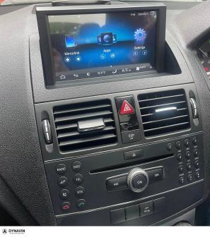 Mercedes C klasse W204 2007-2011 navigatie carkit android 10 usb
