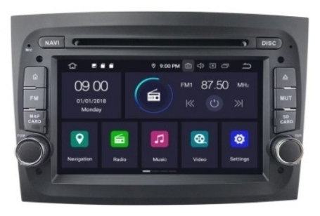 Navigatie fiat doblo vanaf 2015 android 10 usb overname stuurbediening met apple carplay en android auto - kopie