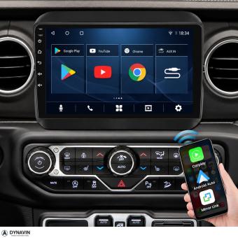 Navigatie Jeep Wrangler 2018-2022 carkit android 15 touchscreen usb apple carplay android auto