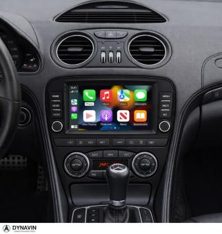 Mercedes SL R230 2001-2012 radio navigatie bluetooth android 12 draadloos apple carplay android auto overname bose