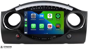 Navigatie Mini Cooper R52 2000-2007 carkit touchscreen android 15 met draadloos apple carplay android auto
