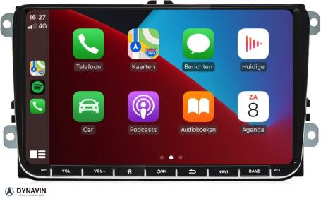 Navigatie vw polo vanaf 2014 navigatie 10.1 inch scherm carkit carplay en android auto