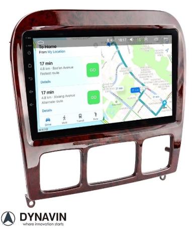 Navigatie Mercedes S klasse W220 bluetooth android 11 usb met draadloos carplay