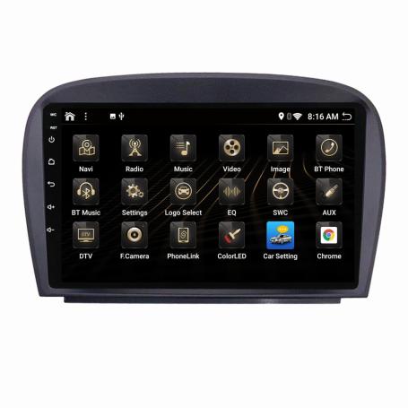 Navigatie Mercedes SL R230 2001-2011 navigatie carkit android apple carplay usb bose