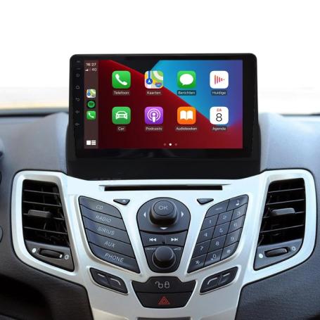 Ford Fiesta 2009-2017 navigatie carkit 10 inch android 10 met draadloos carplay