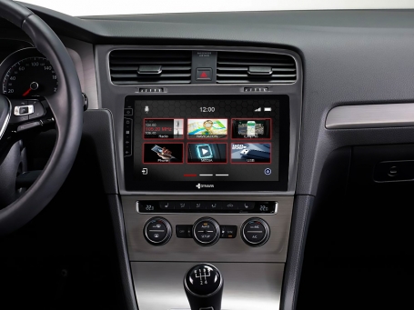 Navigatie VW Golf 7 10.1 Touch Screen parrot carkit overname boordcomputer apple car play android auto TMC