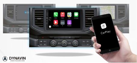 Volkwagen crafter navigatie vanaf 2017 10.1 inch carkit usb Android 10 draadloos carplay en android auto