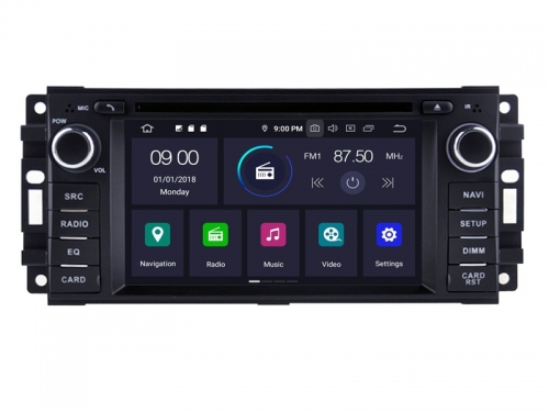jeep chrysler dodge autoradio navigatie dvd carkit android 12 diverse modellen 64GB