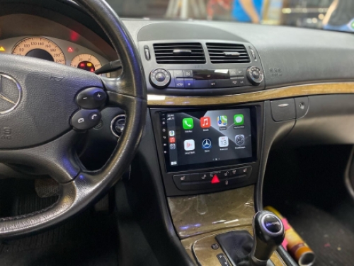 Navigatie voor Mercedes E Klasse W211 touchscreen android 11 carkit Apple Carplay android auto