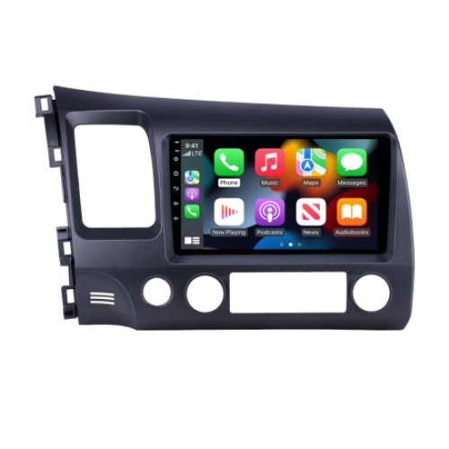 Honda Civic hybride 2007-2011 10.1 inch navigatie carkit android 13 apple carplay android auto