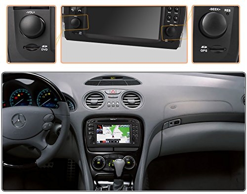 Mercedes SL R230 2001-2008 radio navigatie bluetooth android 12 draadloos apple carplay android auto overname bose