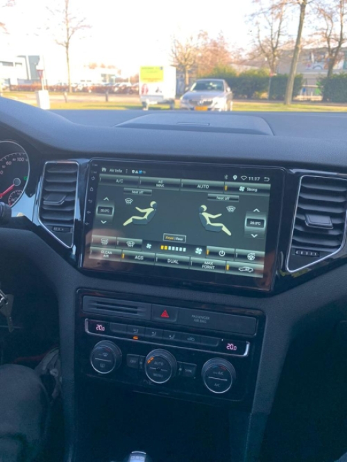 Volkswagen sportsvan navigatie 10,1 inch carkit android 12 apple carplay android auto overname boordcomputer 64GB