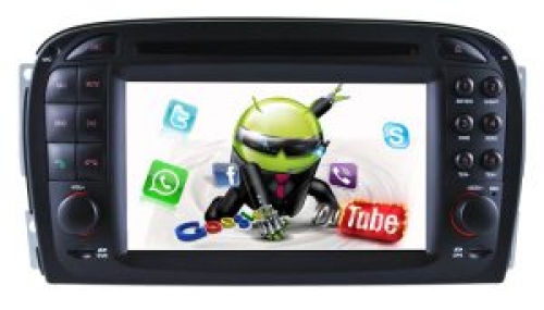 Mercedes SL R230 2001-2012 radio navigatie bluetooth android 12 draadloos apple carplay android auto overname bose