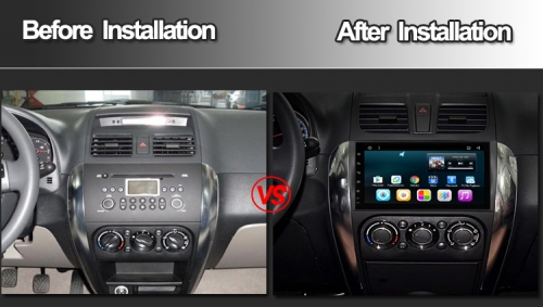 Fiat Sedici 2006-2013 navigatie carkit full touch usb android 9 dab+