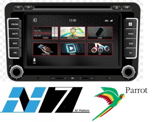 Geschikt voor volkswagen Touran RNS 510 Navigatie apple carplay android auto Parrot carkit TMC DAB+