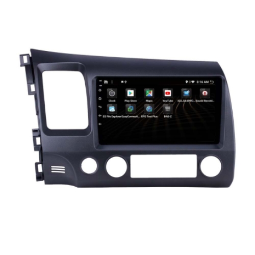Honda Civic hybride 2007-2011 10.1 inch navigatie carkit android 12 apple carplay android auto