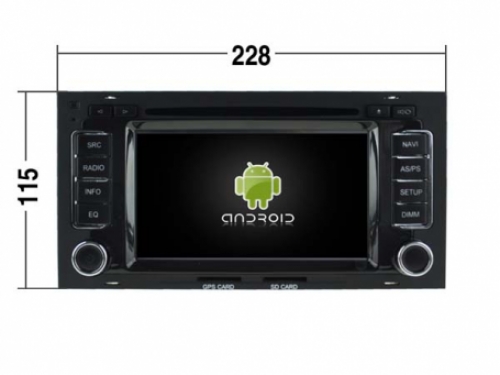 Geschikt voor volkswagen Caravelle navigatie android 12 dvd carkit usb dab+