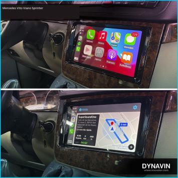 Mercedes viano 2006-2016 navigatie 10 inch carkit android 13 usb draadloos carplay