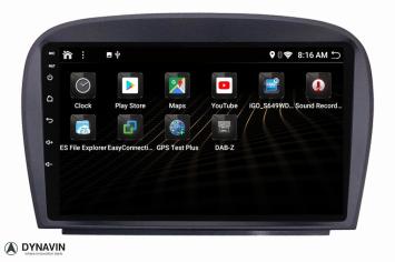 Navigatie Mercedes SL R230 2001-2011 navigatie carkit android apple carplay usb bose