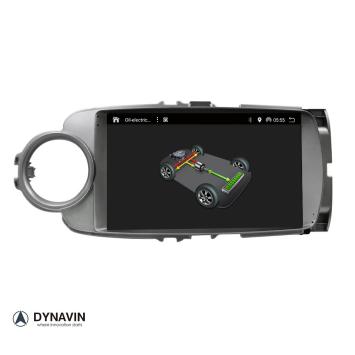 Navigatie toyota yaris Hybride 2011-2019 carkit android 14 draadloos apple carplay android auto