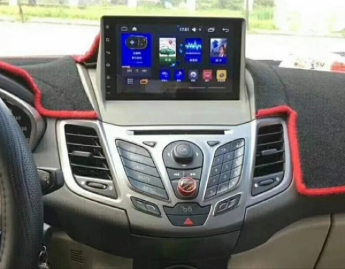 Ford Fiesta 2009-2017 navigatie carkit 10 inch android 10 met draadloos carplay