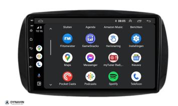 Navigatie Smart for Two 2014-2020 carkit android 14 touchscreen apple carplay android auto overname DSP