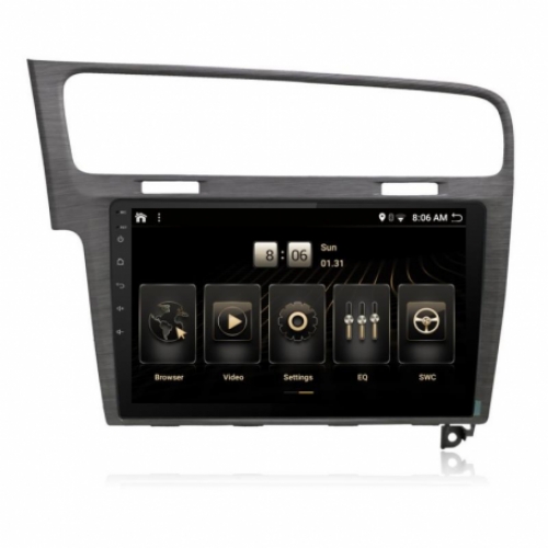 Geschikt voor VW Golf 7 navigatie 10.1 inch carkit usb Android 13 draadloos carplay en android auto