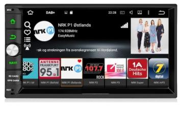 2 din navigatie 7 inch touchscreen android auto draadloos apple carplay