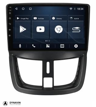 Peugeot 207 radio navigatie carkit android 14 draadloos apple carplay android auto usb 64GB