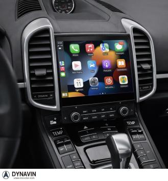 Navigatie Porsche Cayenne 2011-2017 carkit android 14 met apple carplay en android auto overname bose