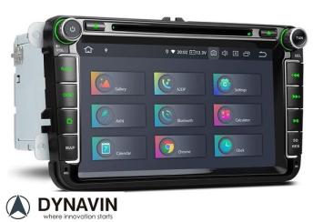 Skoda Navigatie dvd carkit android 13 usb 64GB draadloos apple caprlay android auto  8 Inch