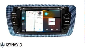 Seat Ibiza navigatie 2008-2015 dvd carkit android 15 usb 64 gb apple carplay android auto