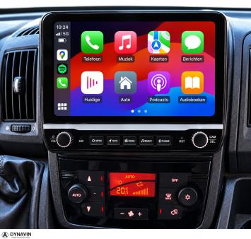 Fiat ducato camper navigatie 2006-2026 draadloos apple carplay android auto android 16