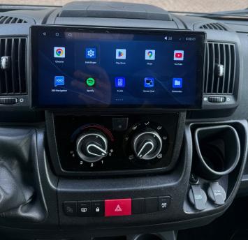 Fiat ducato camper navigatie 2006-2026 draadloo apple carplay android auto android 16